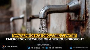 Rawalpindi has declared a water emergency because of a serious drought