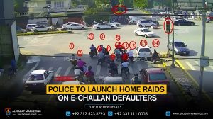 Police to Launch Home Raids on E-Challan Defaulters