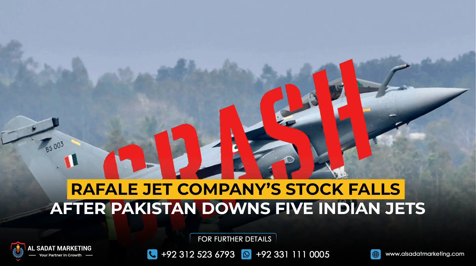 Rafale Jet Company’s Stock Falls After Pakistan Downs Five Indian Jets