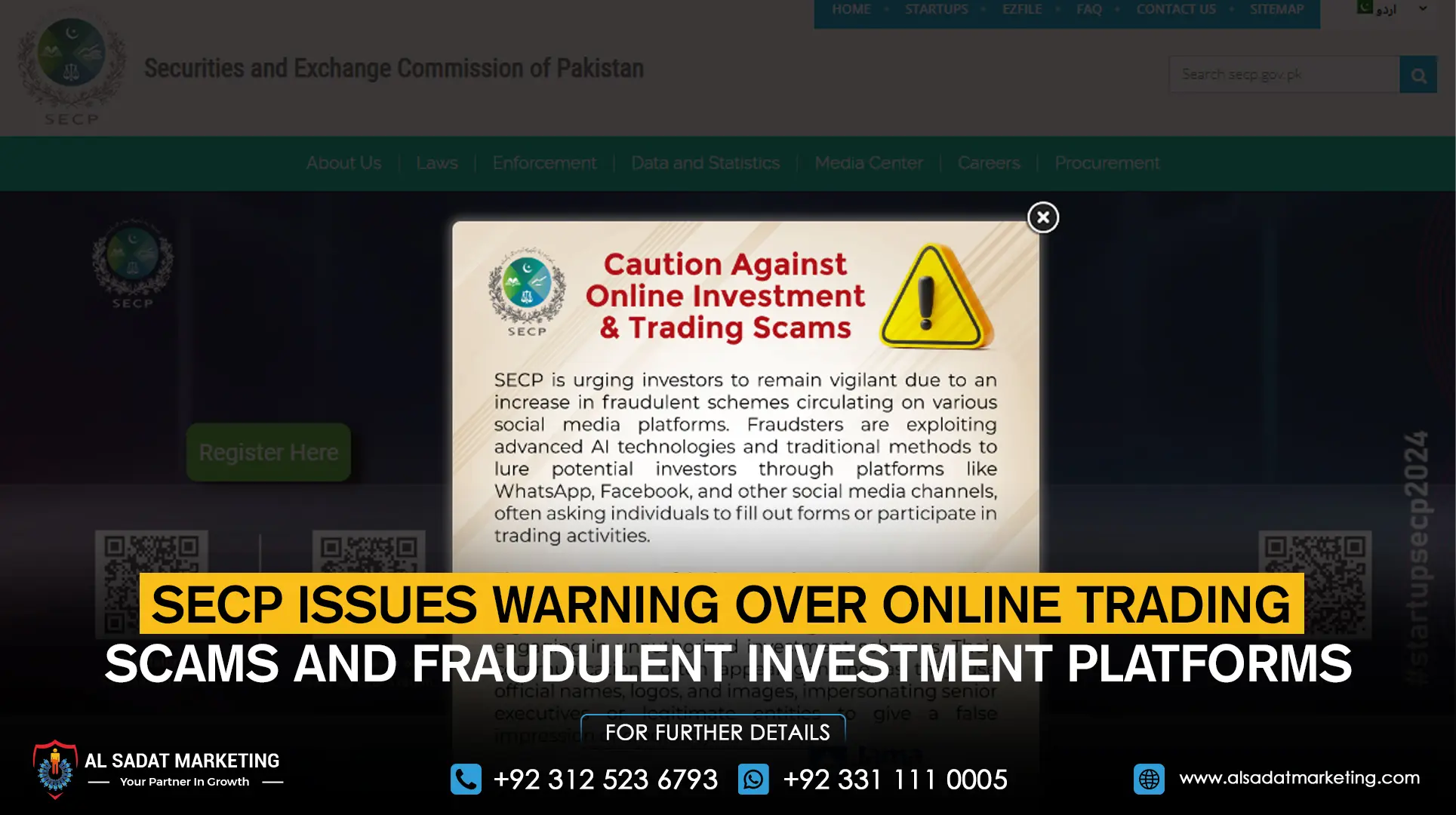 SECP Issues Warning Over Online Trading Scams and Fraudulent Investment Platforms