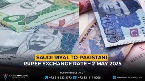 Saudi Riyal to Pakistani Rupee Exchange Rate – 2 May 2025