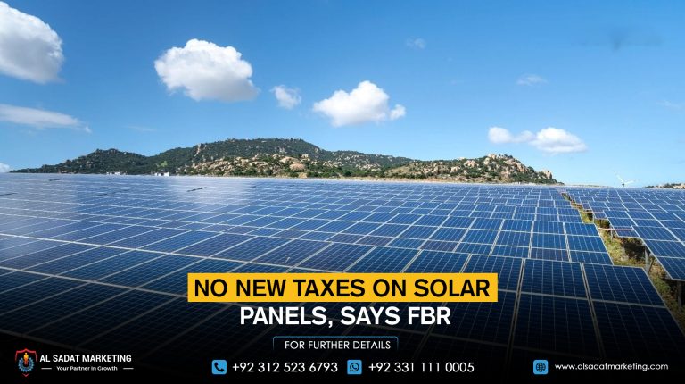 No New Taxes on Solar Panels, Says FBR