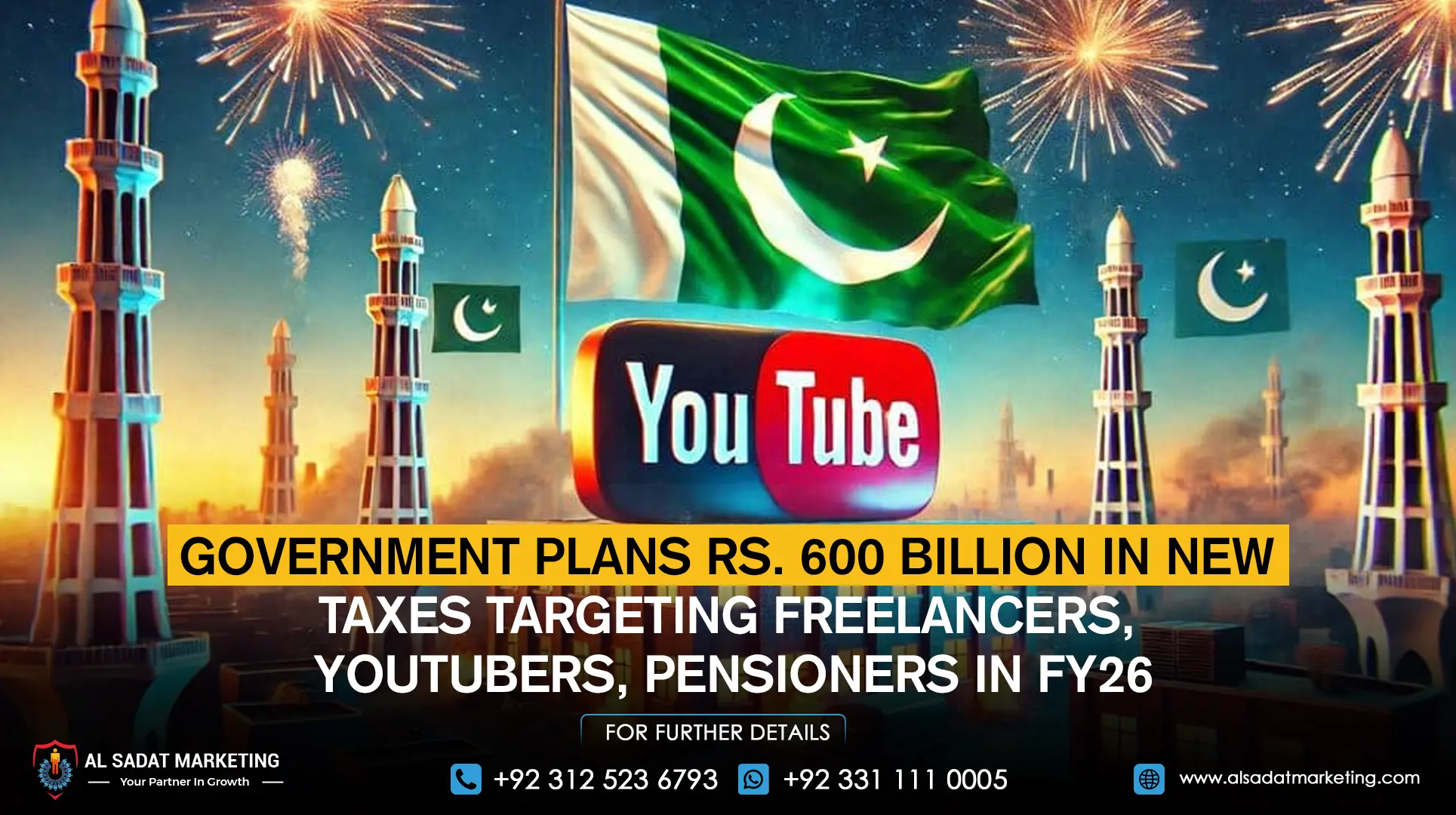 Government Plans Rs. 600 Billion in New Taxes Targeting Freelancers, YouTubers, Pensioners in FY26