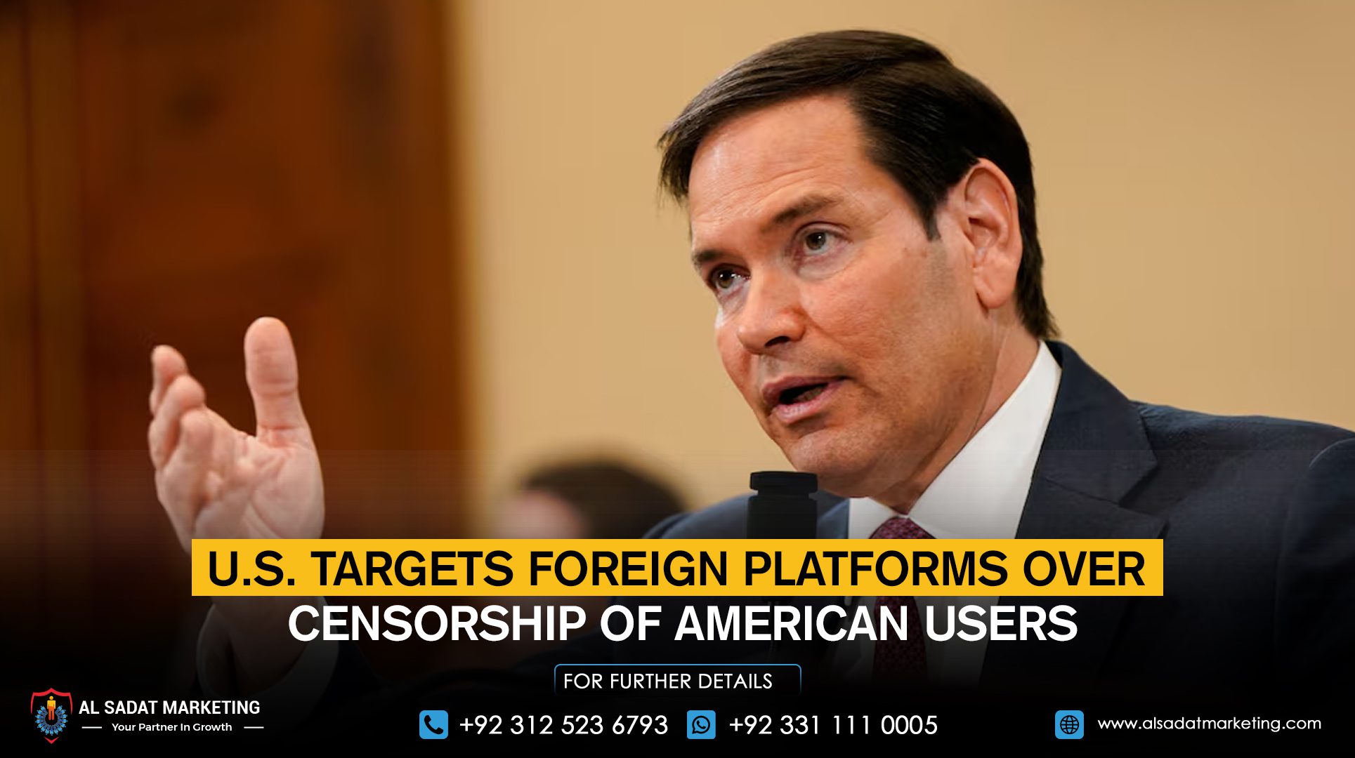 U.S. Targets Foreign Platforms Over Censorship of American Users