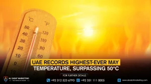 UAE Records Highest-Ever May Temperature, Surpassing 50°C