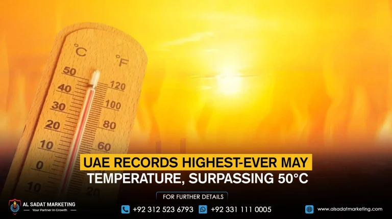 UAE Records Highest-Ever May Temperature, Surpassing 50°C