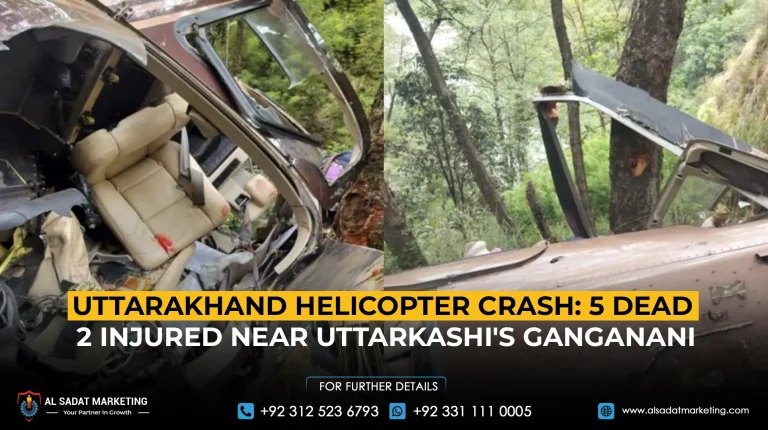 Uttarakhand helicopter crash: 5 dead, 2 injured near Uttarkashi's Ganganani