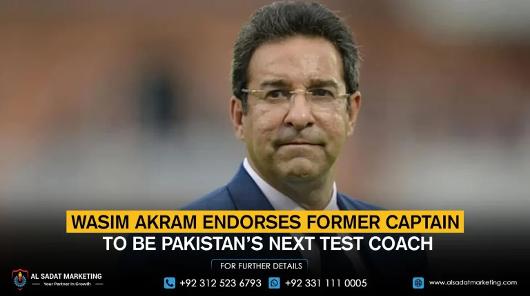 Wasim Akram Endorses Former Captain to be Pakistan’s Next Test Coach