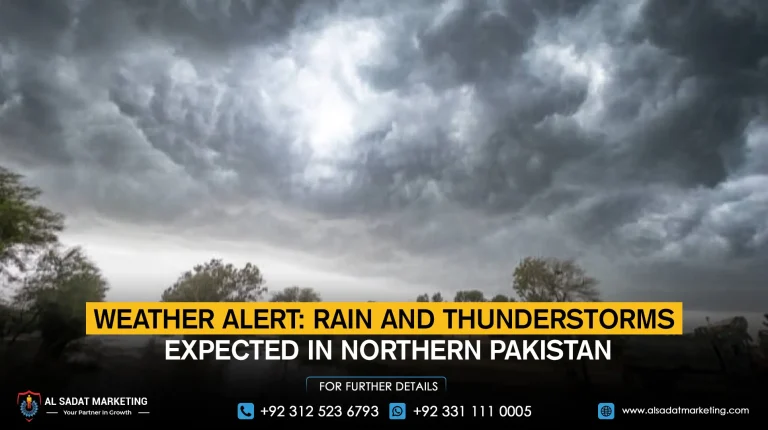 Weather Alert: Rain and Thunderstorms Expected in Northern Pakistan