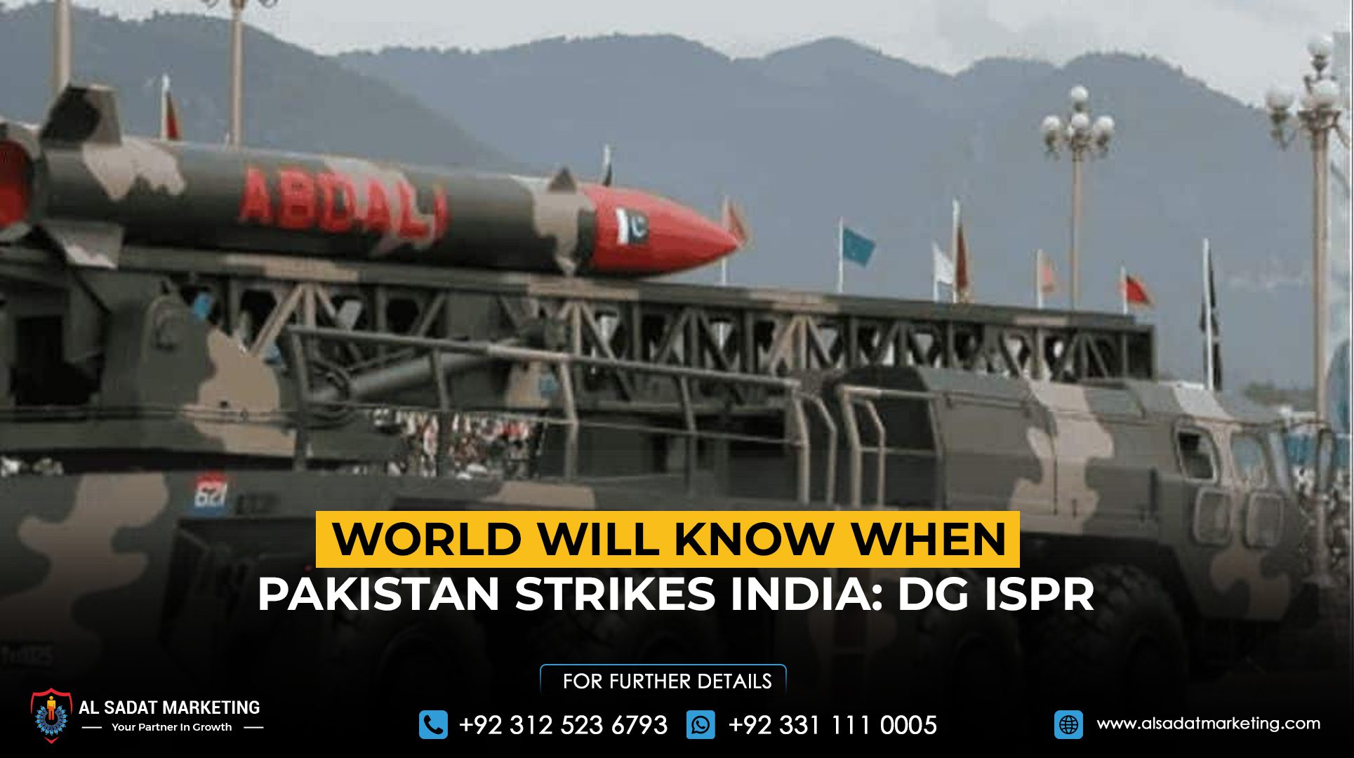 World will know when Pakistan strikes India: DG ISPR