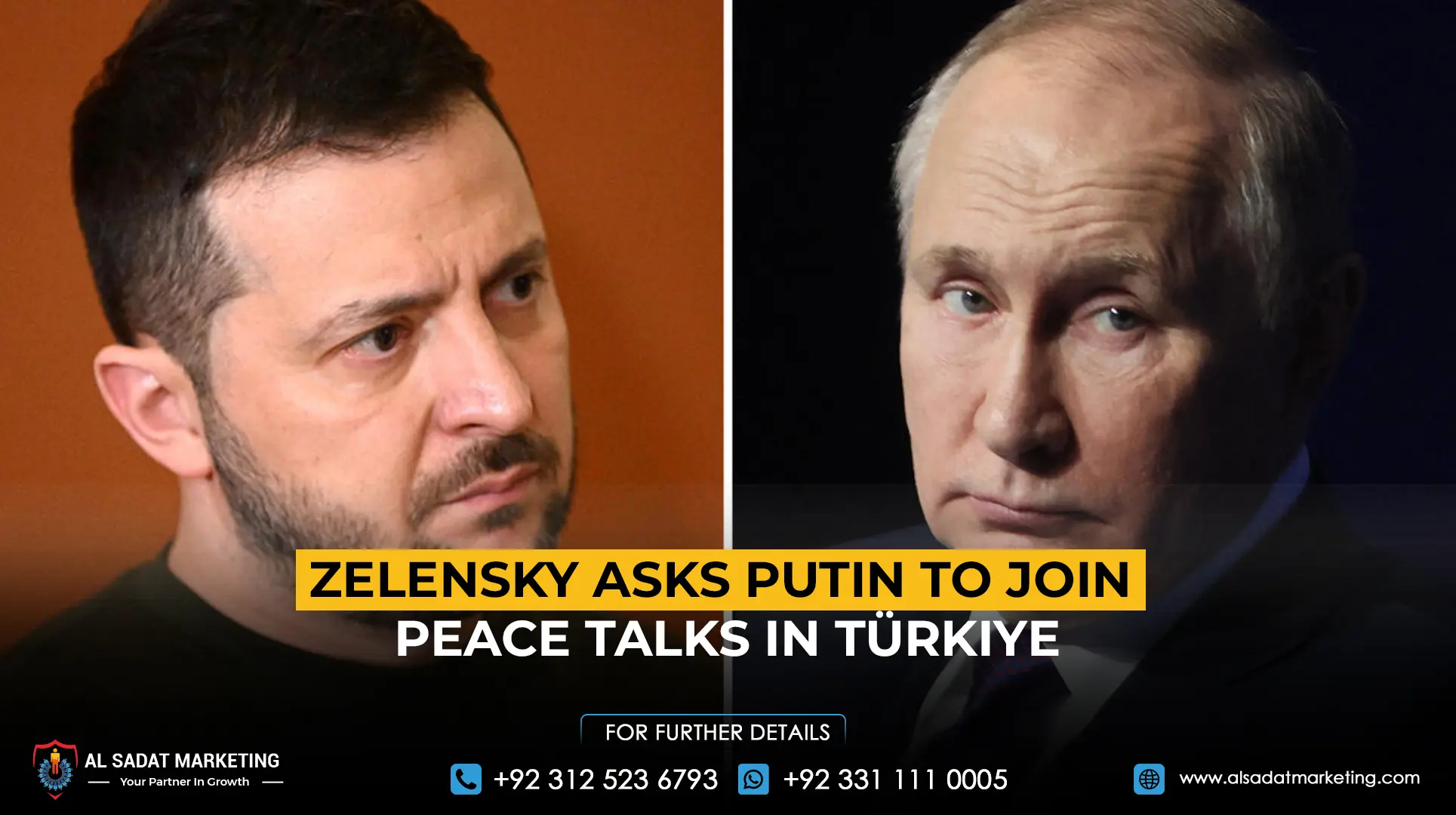 Zelensky Asks Putin to Join Peace Talks in Türkiye