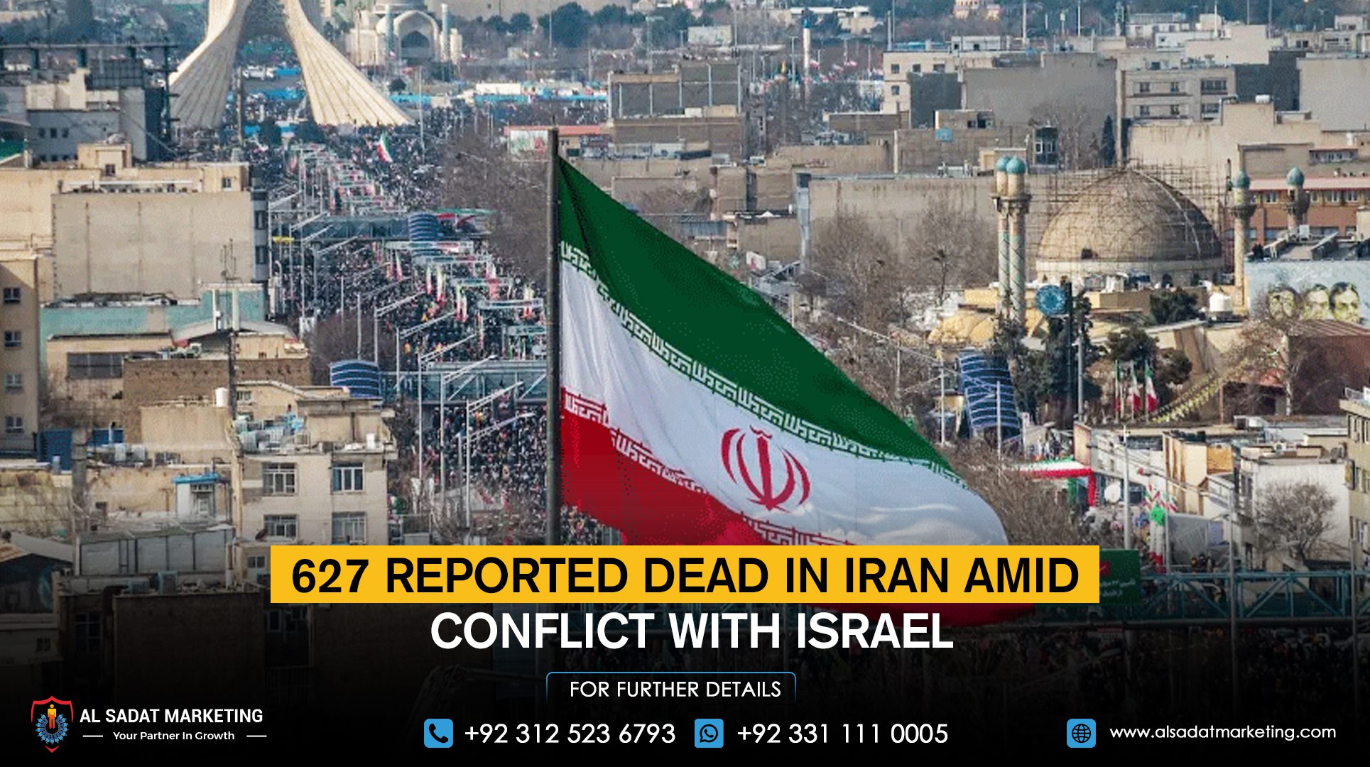 627 Reported Dead in Iran Amid Conflict with Israel