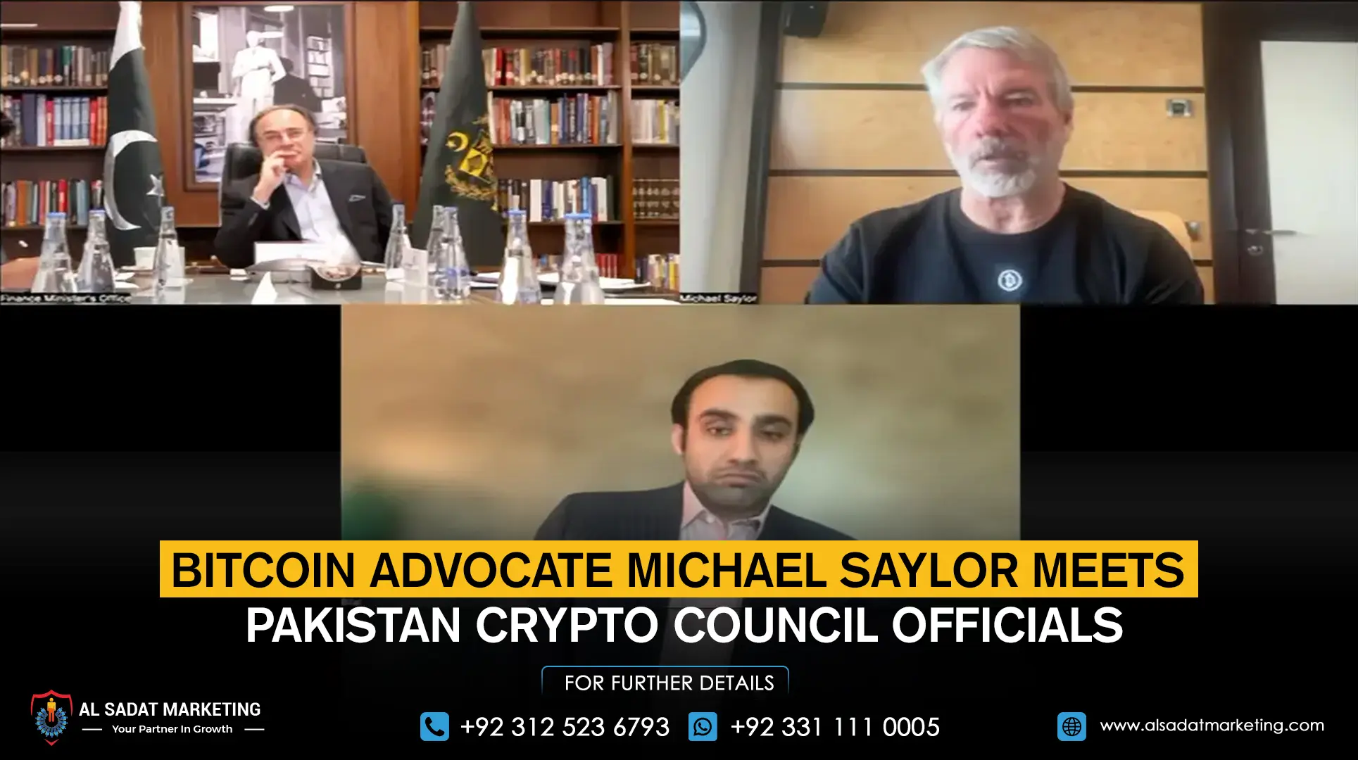Bitcoin Advocate Michael Saylor Meets Pakistan Crypto Council Officials