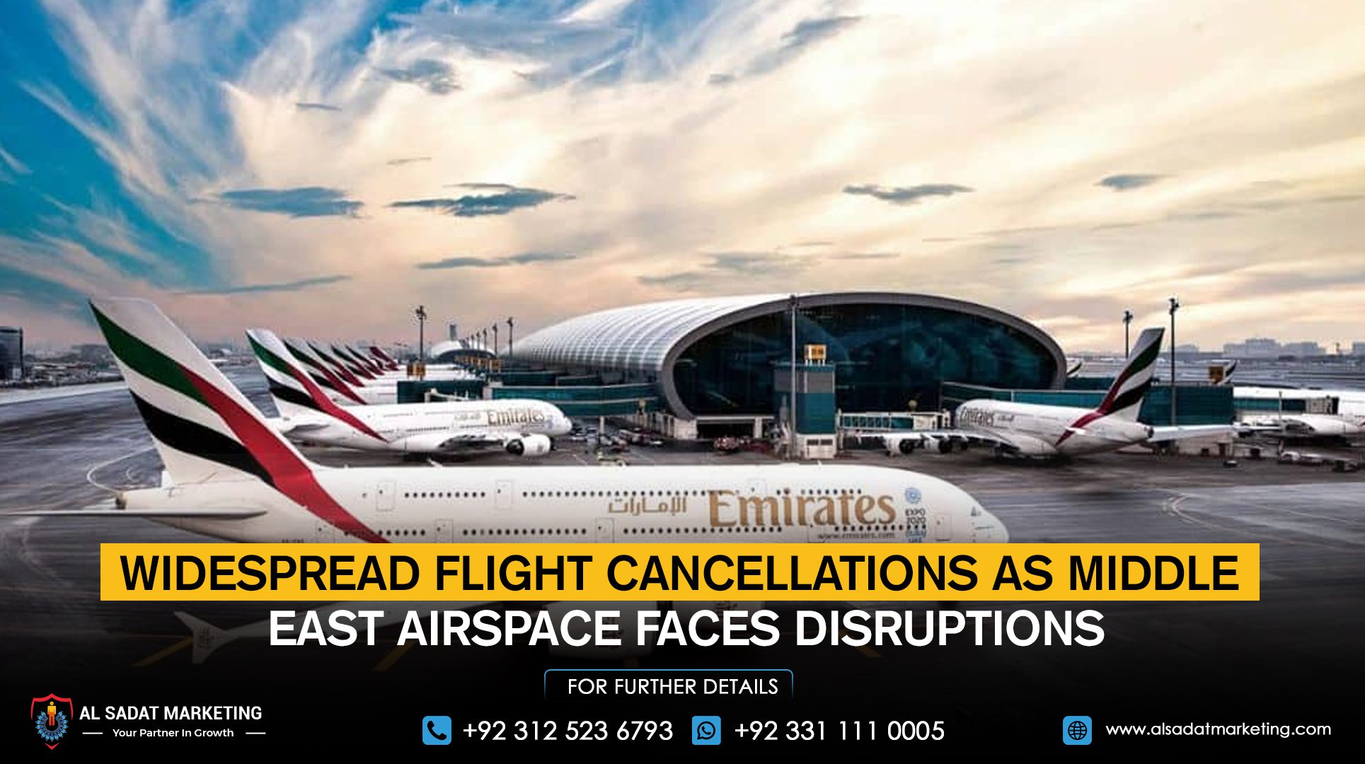 Widespread Flight Cancellations as Middle East Airspace Faces Disruptions