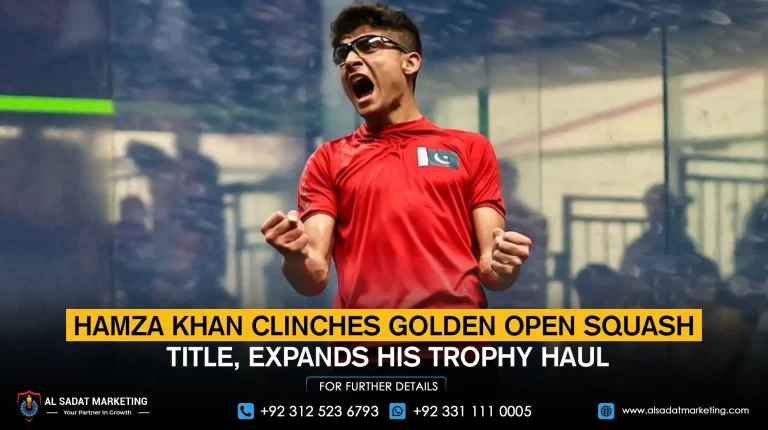 Hamza Khan Clinches Golden Open Squash Title, Expands His Trophy Haul