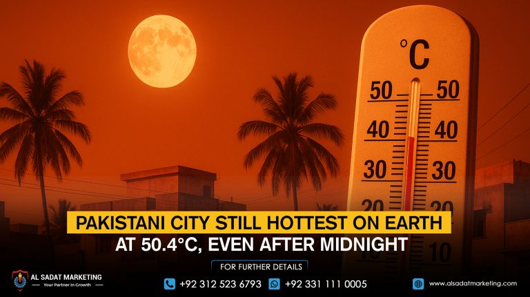 Pakistani City Still Hottest on Earth at 50.4°C, Even After Midnight