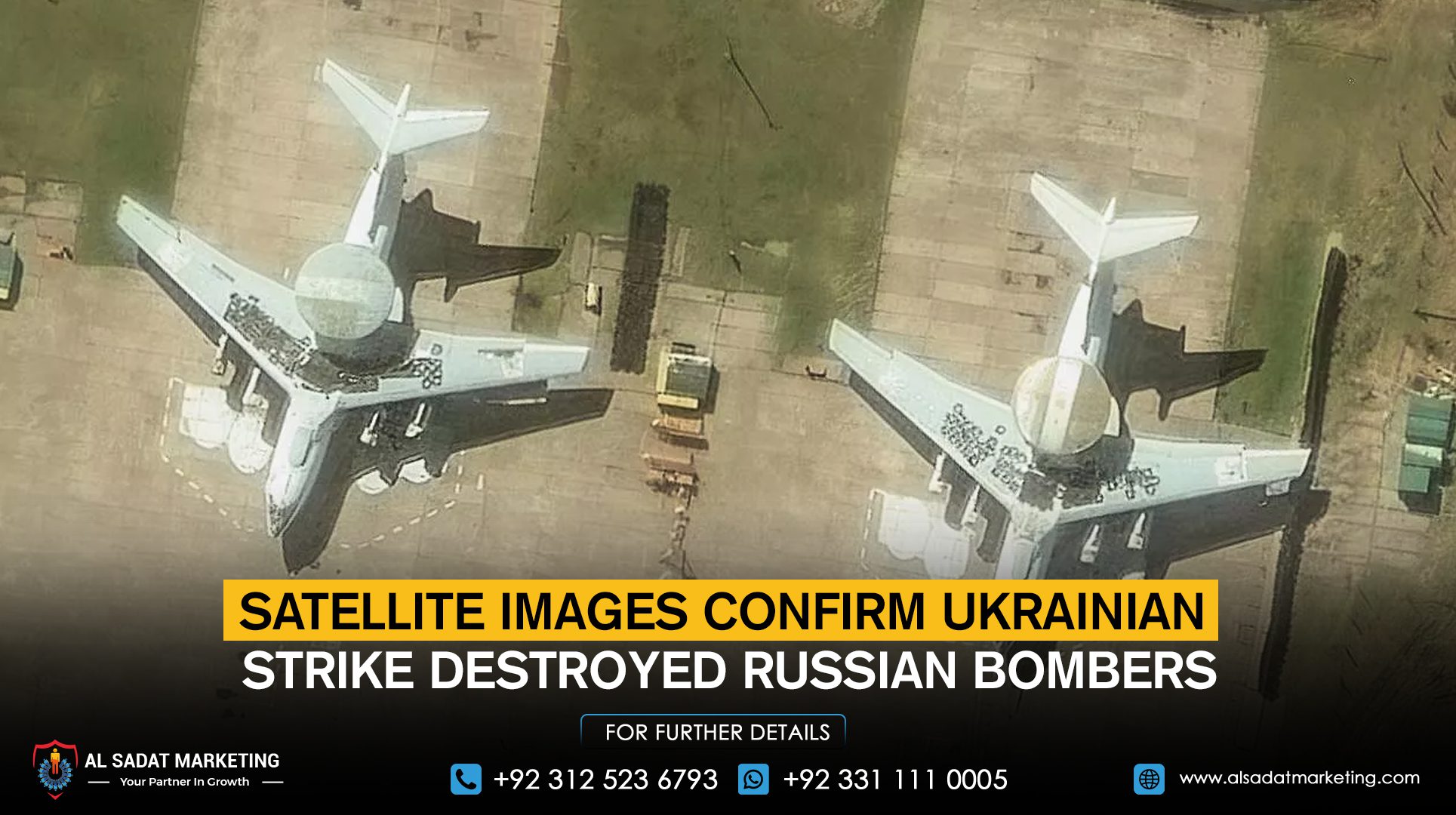 Satellite Images Confirm Ukrainian Strike Destroyed Russian Bombers
