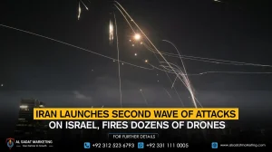 Iran Launches Second Wave of Attacks on Israel, Fires Dozens of Drones