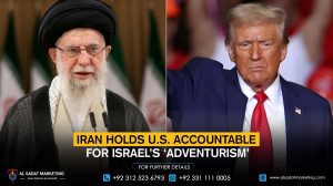 Iran Holds U.S. Accountable for Israel’s ‘Adventurism’