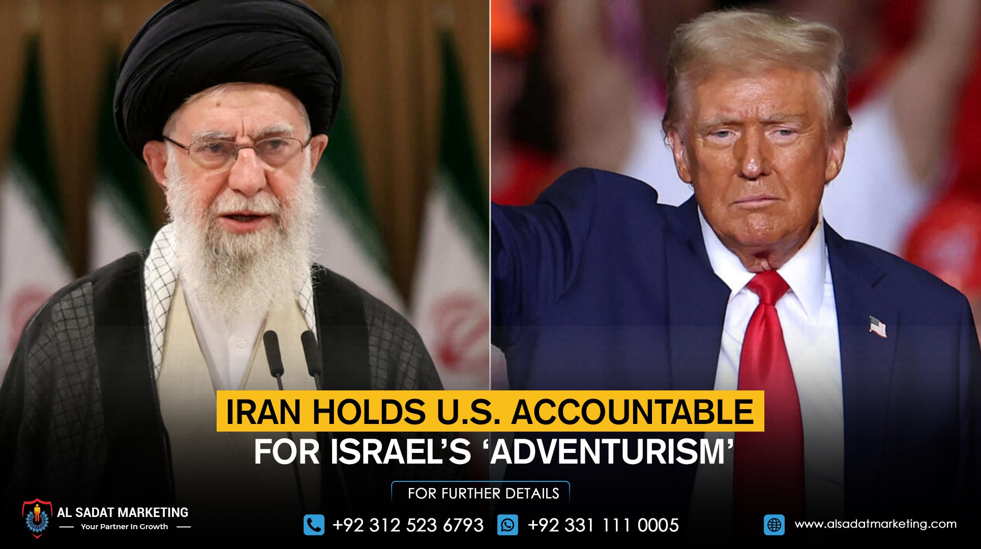 Iran Holds U.S. Accountable for Israel’s ‘Adventurism’