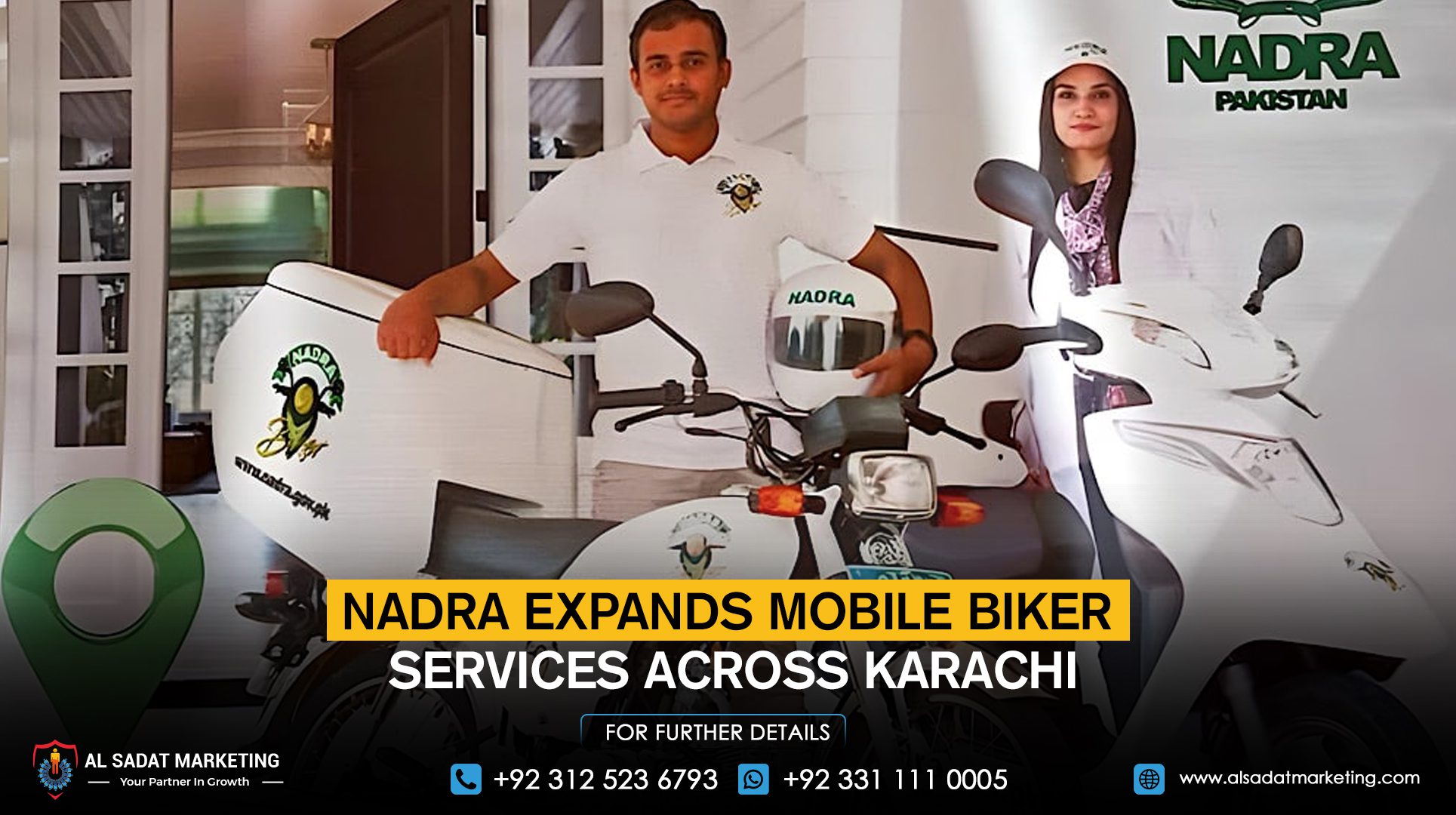 NADRA Expands Mobile Biker Services Across Karachi
