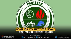 NDMA Issues Alert for Heavy Rainfall in Next 24 Hours