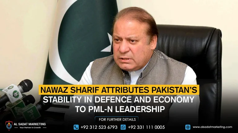 Nawaz Sharif Attributes Pakistan’s Stability in Defence and Economy to PML-N Leadership