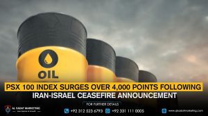PSX 100 Index Surges Over 4,000 Points Following Iran-Israel Ceasefire Announcement