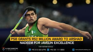 PSB Grants Rs2 Million Award to Arshad Nadeem for Javelin Excellence