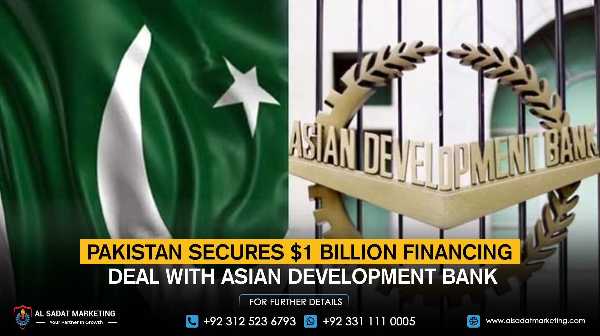 Pakistan Secures $1 Billion Financing Deal with Asian Development Bank