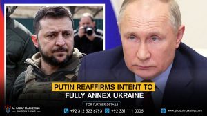 Putin Reaffirms Intent to Fully Annex Ukraine