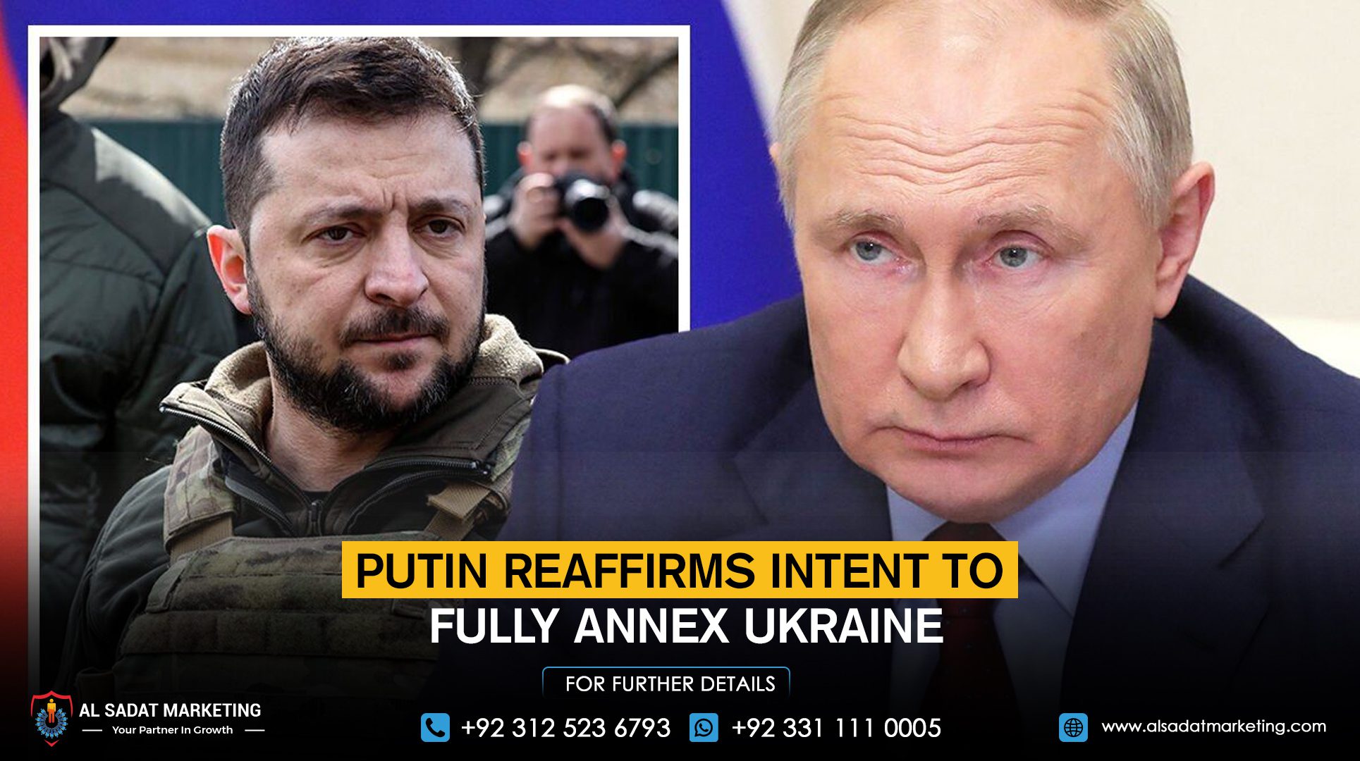 Putin Reaffirms Intent to Fully Annex Ukraine