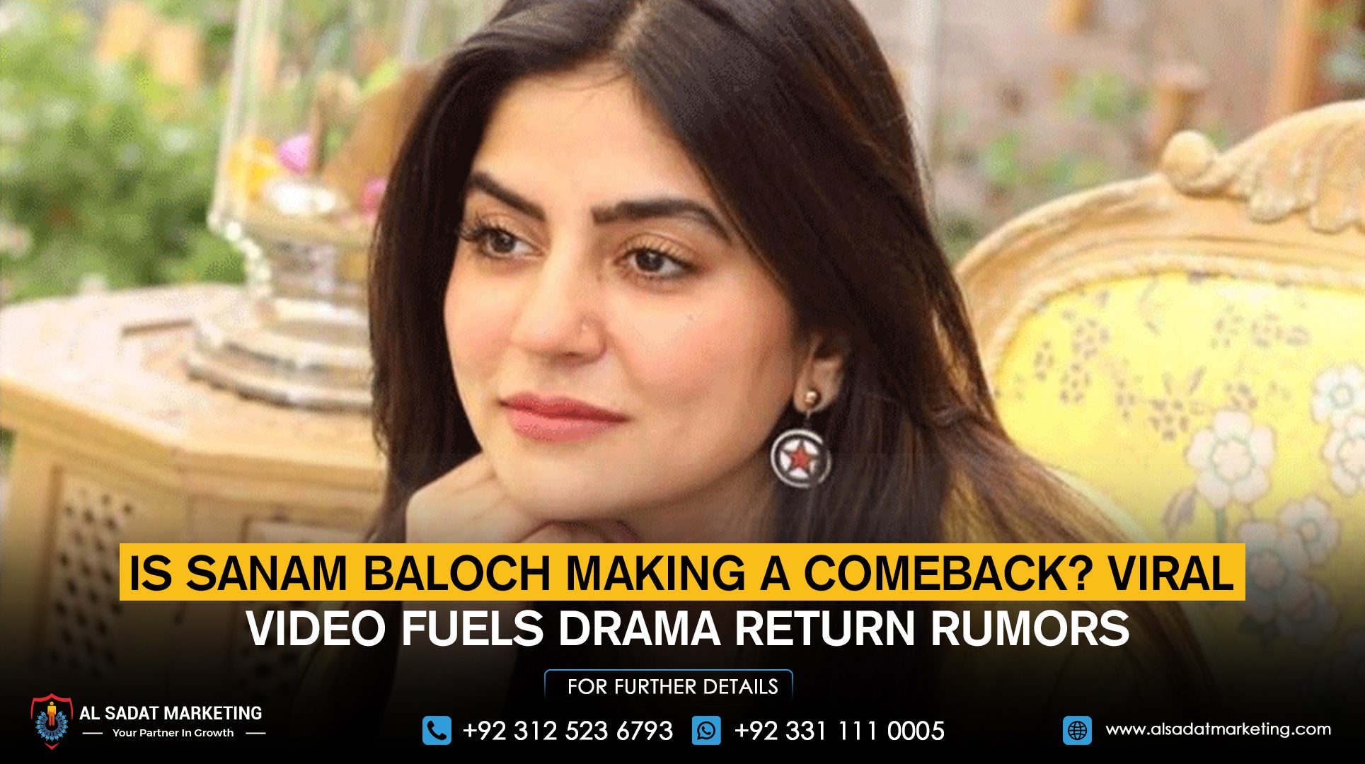 Is Sanam Baloch Making a Comeback? Viral Video Fuels Drama Return Rumors