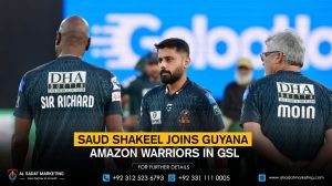 Saud Shakeel Joins Guyana Amazon Warriors in GSL
