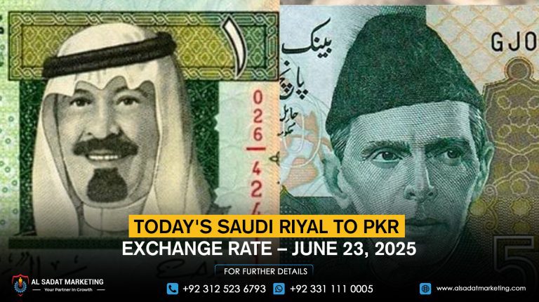 Today's Saudi Riyal to PKR Exchange Rate – June 23, 2025
