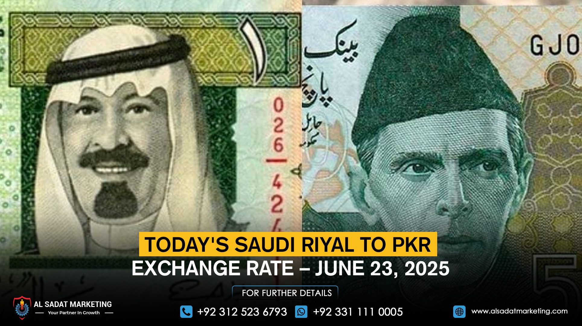 Today's Saudi Riyal to PKR Exchange Rate – June 23, 2025