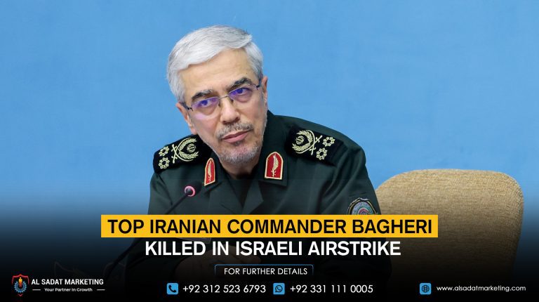 Top Iranian Commander Bagheri Killed in Israeli Airstrike