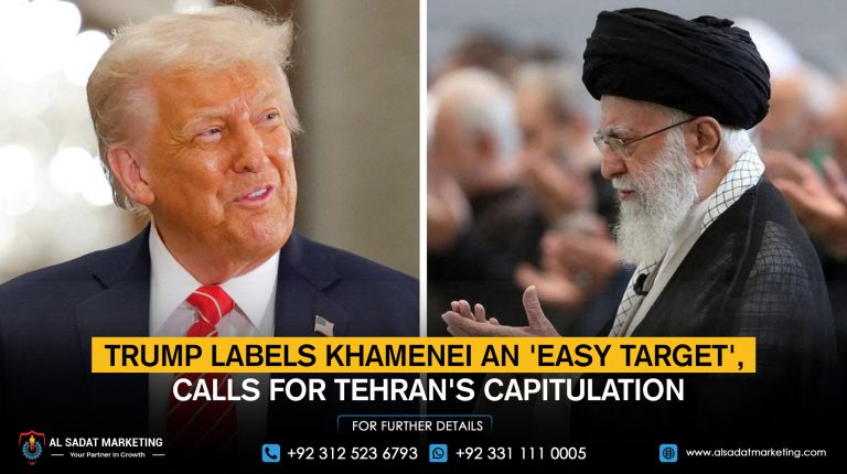 Trump Labels Khamenei an 'Easy Target', Calls for Tehran's Capitulation
