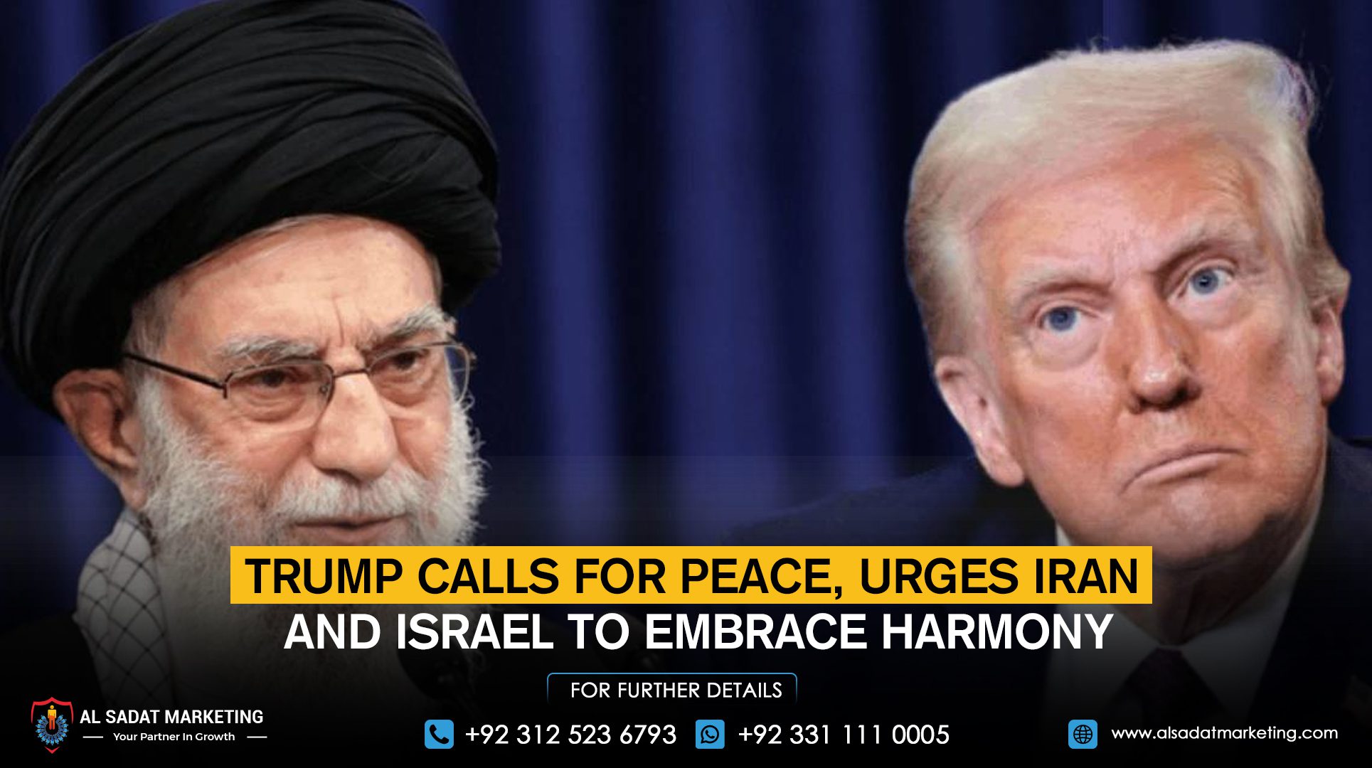 Trump Calls for Peace, Urges Iran and Israel to Embrace Harmony