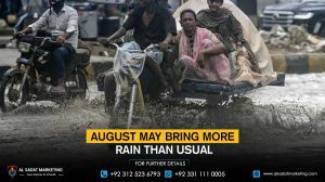 August may bring more rain than usual