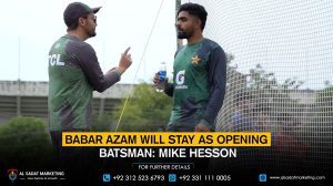 Babar Azam will stay as the opening batsman: Mike Hesson