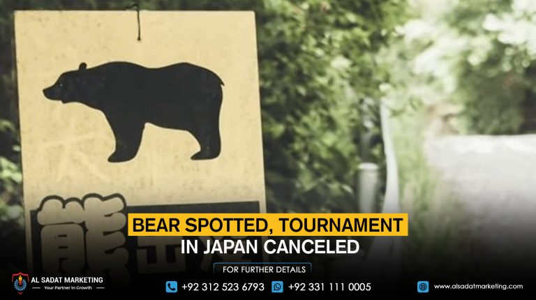 Bear spotted, tournament in Japan canceled