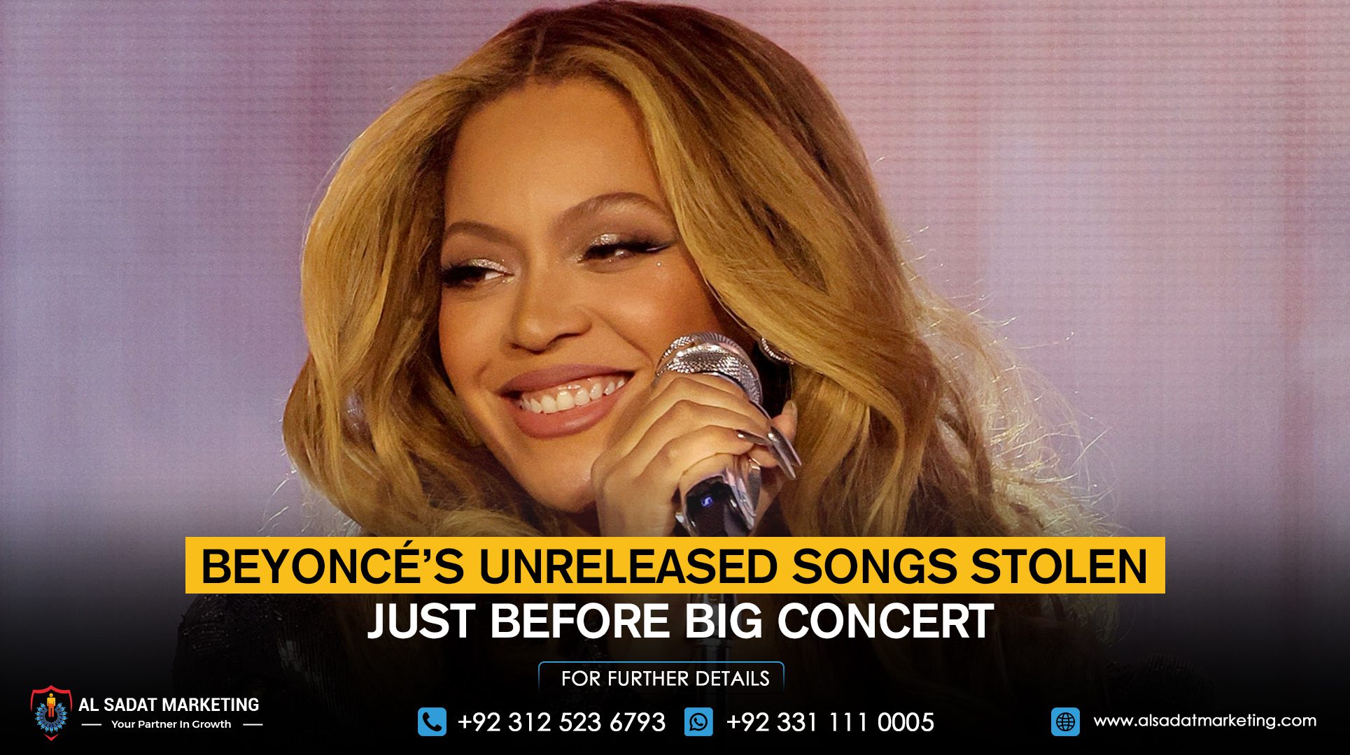 Beyoncé’s unreleased songs were stolen just before a big concert