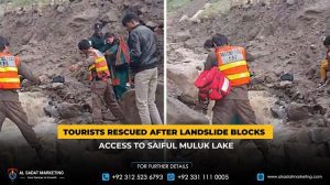 Tourists Rescued After Landslide Blocks Access to Saiful Muluk Lake