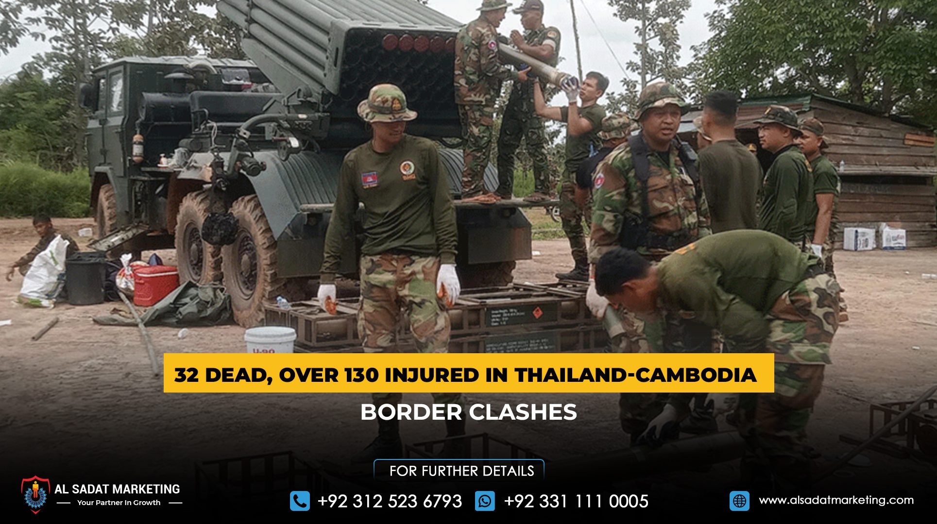 32 Dead, Over 130 Injured in Thailand-Cambodia Border Clashes