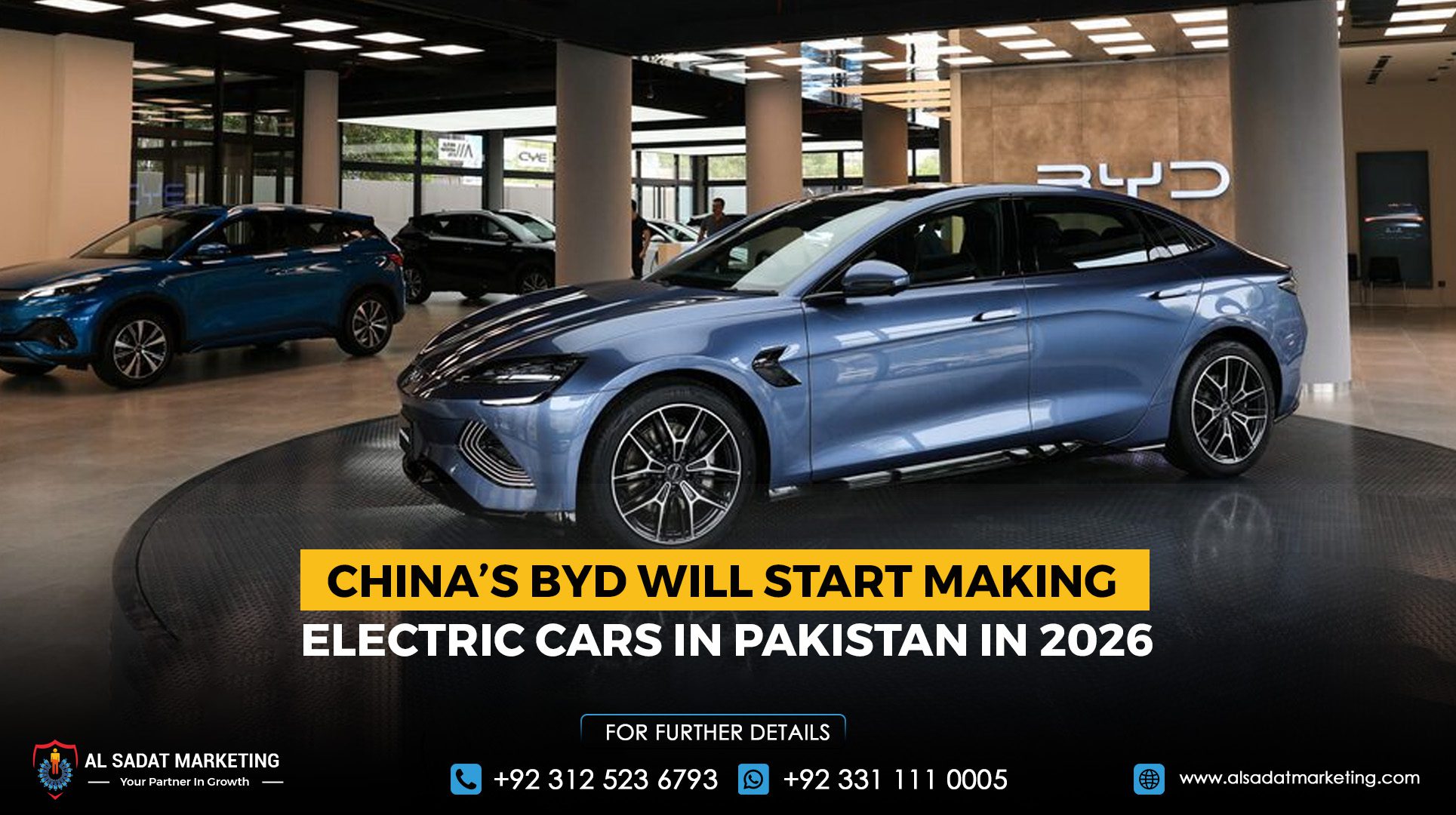 China’s BYD will start making electric cars in Pakistan in 2026