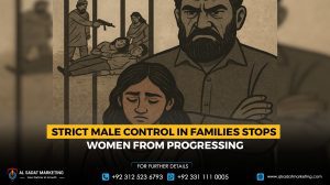 Strict male control in families stops women from progressing