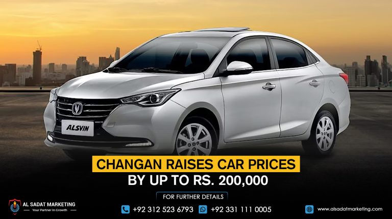 Changan Raises Car Prices by Up to Rs. 200,000