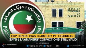 ECP denies bias claims by PTI chairman, says 3 lawmakers' convictions still valid
