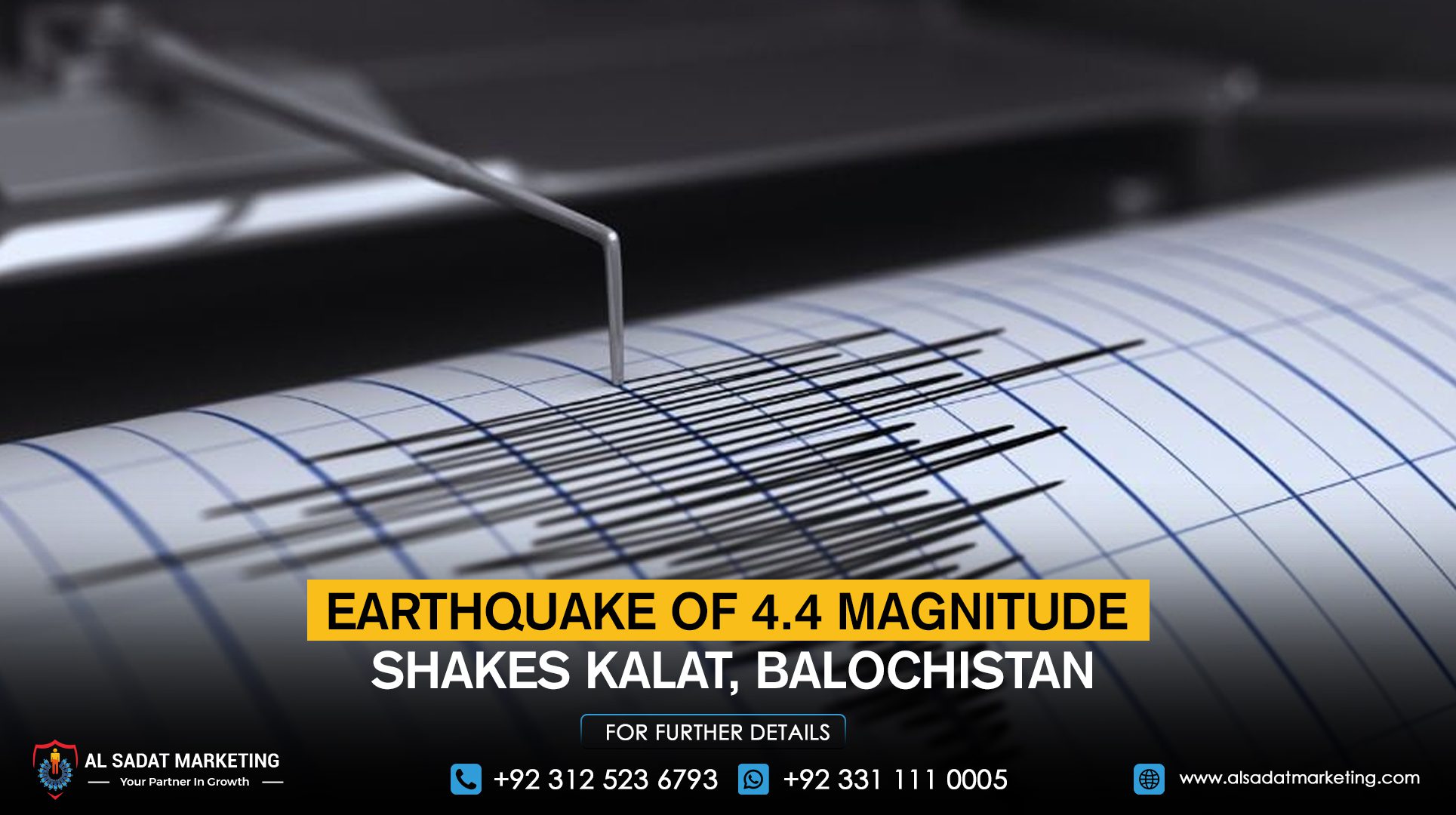 Earthquake of 4.4 magnitude shakes Kalat, Balochistan